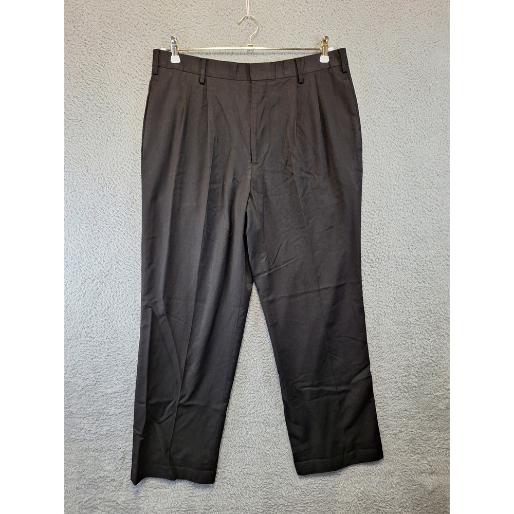 Merona Mens Pleated Dress Pants Size W36 L30 Business Casual Formal Straight Leg